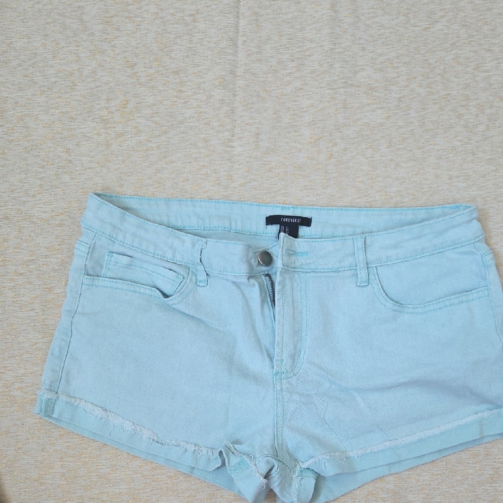 Forever 21 Blue Jean Shorts Casual Summer Style